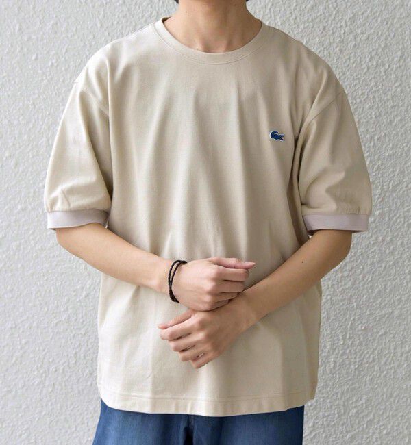 SHIPS any「【SHIPS any別注】LACOSTE: ワンポイント ロゴ ピケ クルーネック Tシャツ 26SS◇」|Tシャツ・カットソー|
