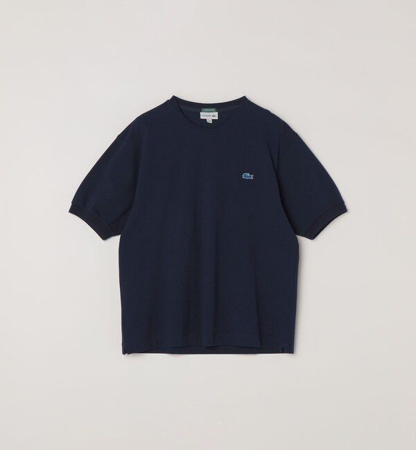 SHIPS any「【SHIPS any別注】LACOSTE: ワンポイント ロゴ ピケ クルーネック Tシャツ 26SS◇」|Tシャツ・カットソー|