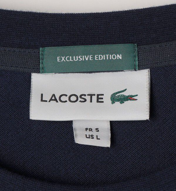 SHIPS any「【SHIPS any別注】LACOSTE: ワンポイント ロゴ ピケ クルーネック Tシャツ 26SS◇」|Tシャツ・カットソー|