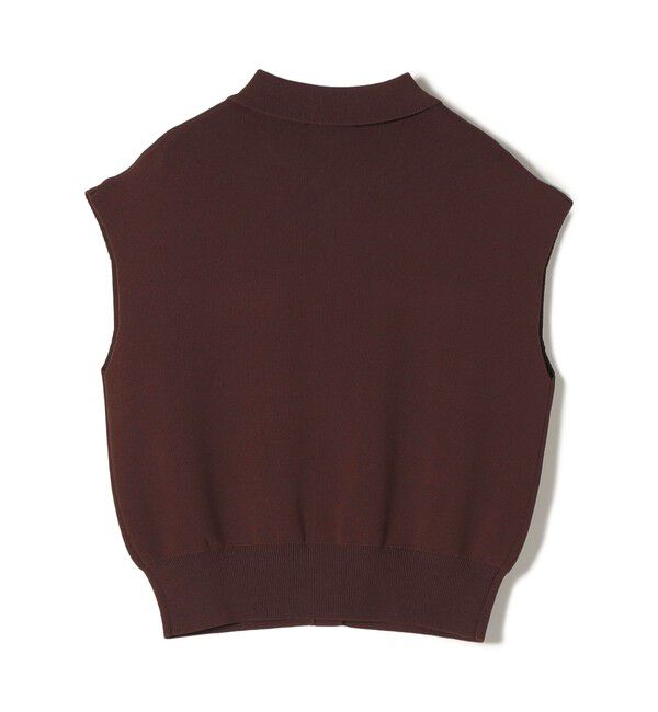 SHIPS Colors 「SHIPS Colors:〈手洗い可能〉ポロ フレンチスリーブ ニット ベスト◇」|ニット・セーター|