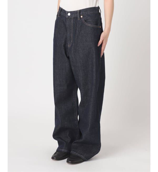 OUTDOOR PRODUCTS Usual Things「≪予約≫追加 ULTサマーデニムハイライズルーズ5PKT WHITE」|デニム|