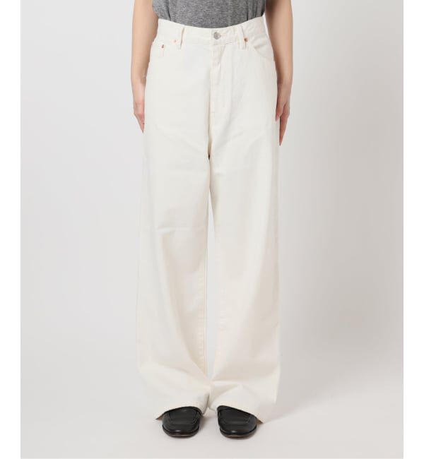 OUTDOOR PRODUCTS Usual Things「≪予約≫追加 ULTサマーデニムハイライズルーズ5PKT WHITE」|デニム|