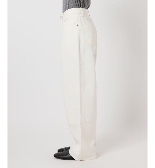 OUTDOOR PRODUCTS Usual Things「≪予約≫追加 ULTサマーデニムハイライズルーズ5PKT WHITE」|デニム|