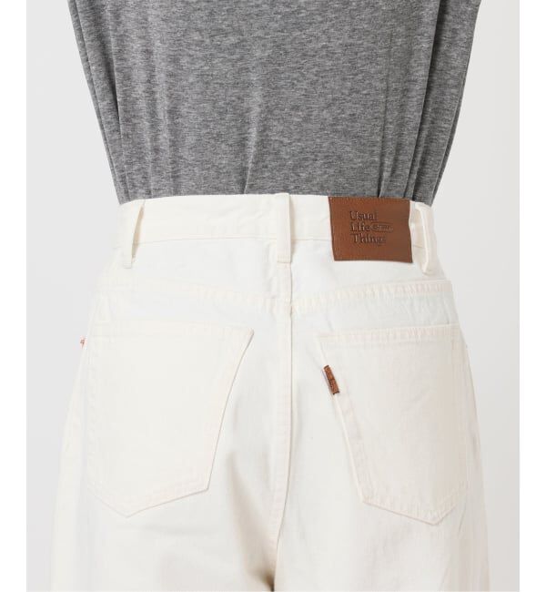 OUTDOOR PRODUCTS Usual Things「≪予約≫追加 ULTサマーデニムハイライズルーズ5PKT WHITE」|デニム|