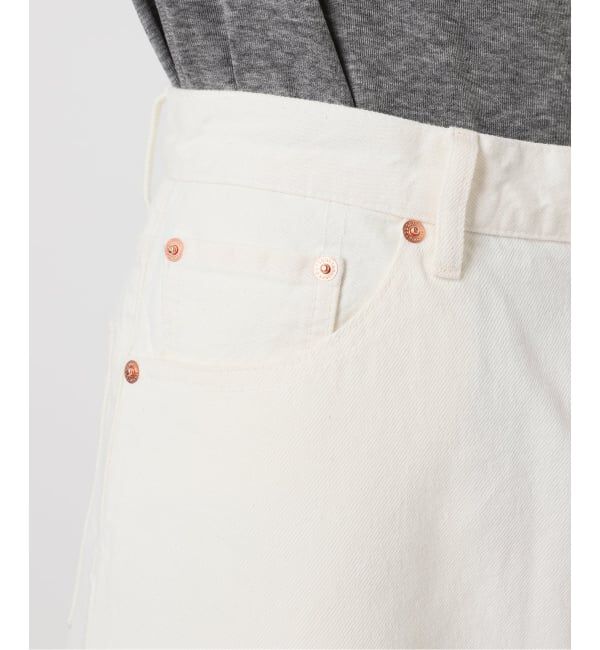 OUTDOOR PRODUCTS Usual Things「≪予約≫追加 ULTサマーデニムハイライズルーズ5PKT WHITE」|デニム|