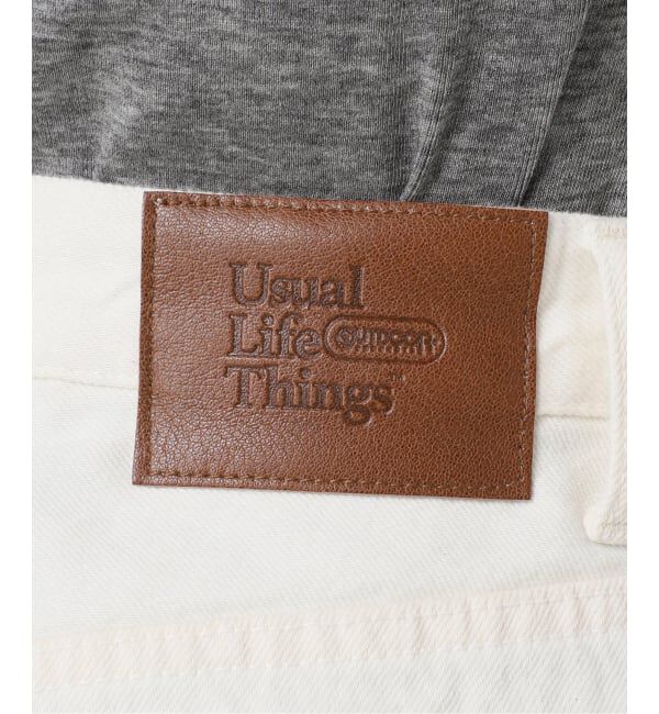 OUTDOOR PRODUCTS Usual Things「≪予約≫追加 ULTサマーデニムハイライズルーズ5PKT WHITE」|デニム|