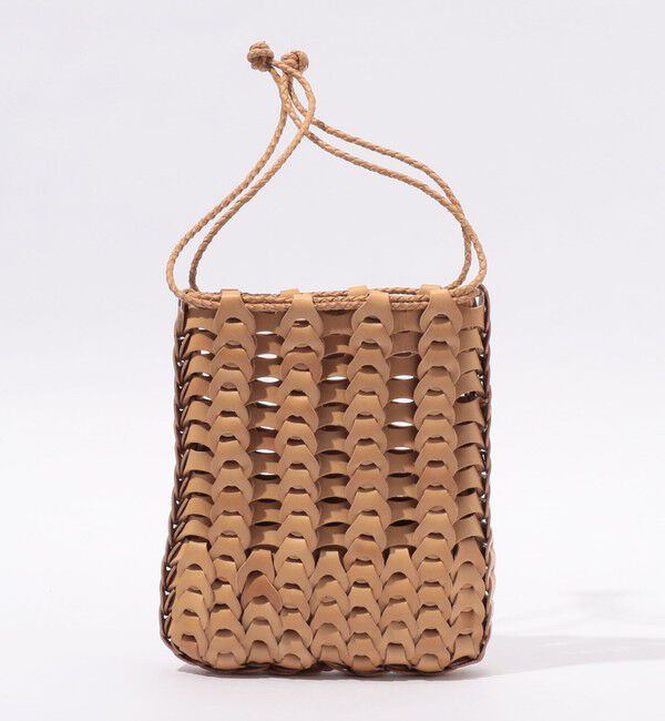 TOMORROWLAND GOODS「il micio di Hidetaka Fukaya レザー ポーチ BOHO SACCHETTO」|ハンドバッグ|45 キャメル