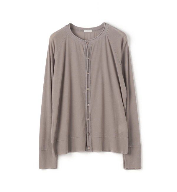 GALERIE VIE「ガーゼフライスジャージー クルーネックカーディガン」|カーディガン|15 グレー