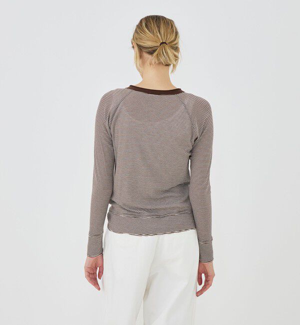 GALERIE VIE「ガーゼフライスジャージー クルーネックカーディガン」|カーディガン|