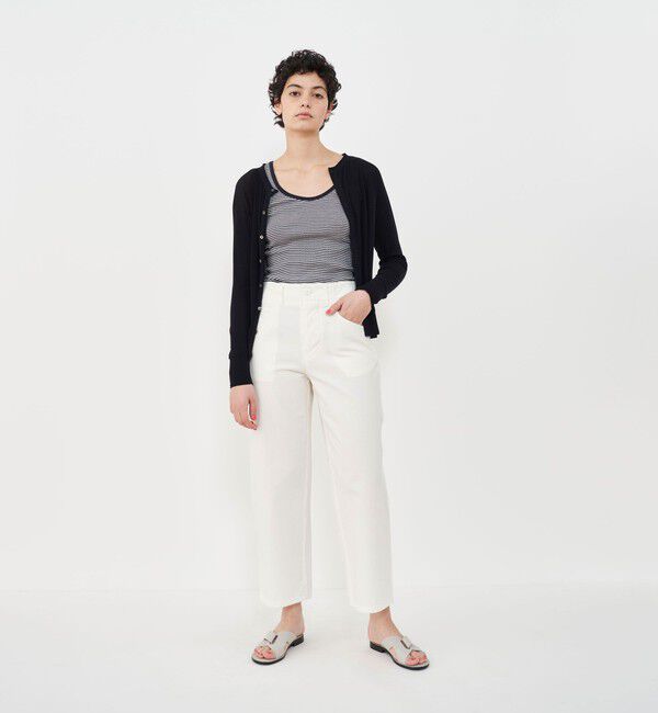 GALERIE VIE「ガーゼフライスジャージー クルーネックカーディガン」|カーディガン|