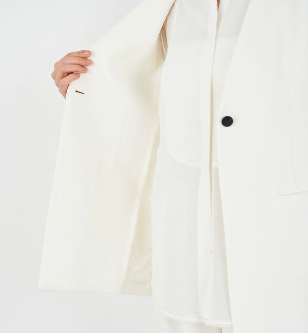 DES PRES「ライトダブルクロス ノーカラージレ」|ベスト・ジレ|