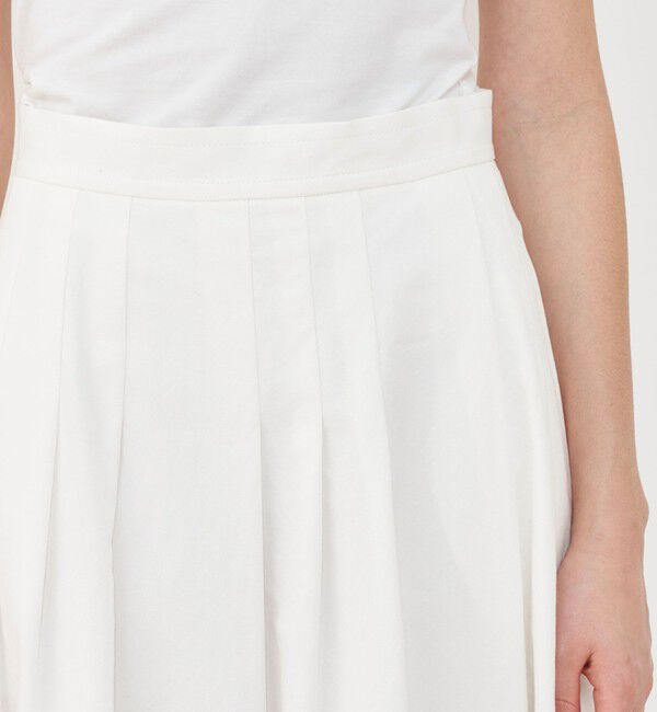 GALERIE VIE「ノンマーセラコットンギャバジン ランダムタックスカート」|フレア|