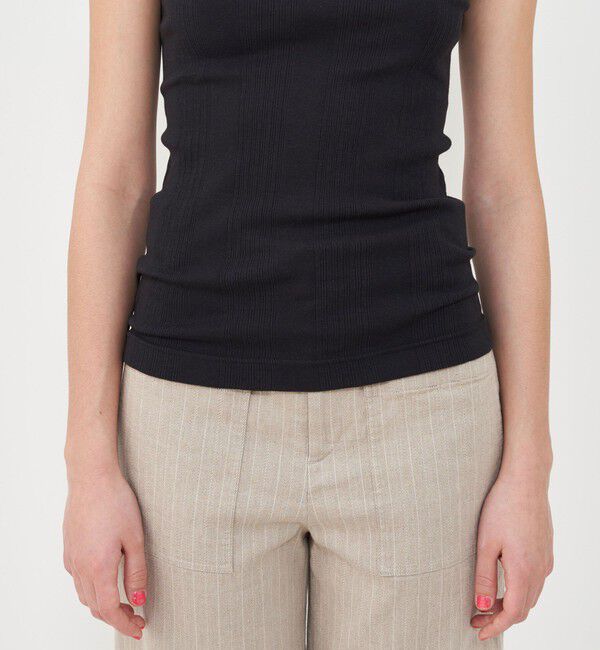 GALERIE VIE「コットンランダムリブ フレンチスリーブプルオーバー」|Tシャツ・カットソー|