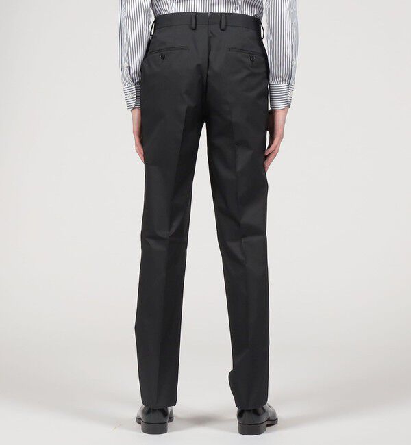 TOMORROWLAND MENS「コットンポリエステルハイカウント ノープリーツスリムスラックス」|スラックス|