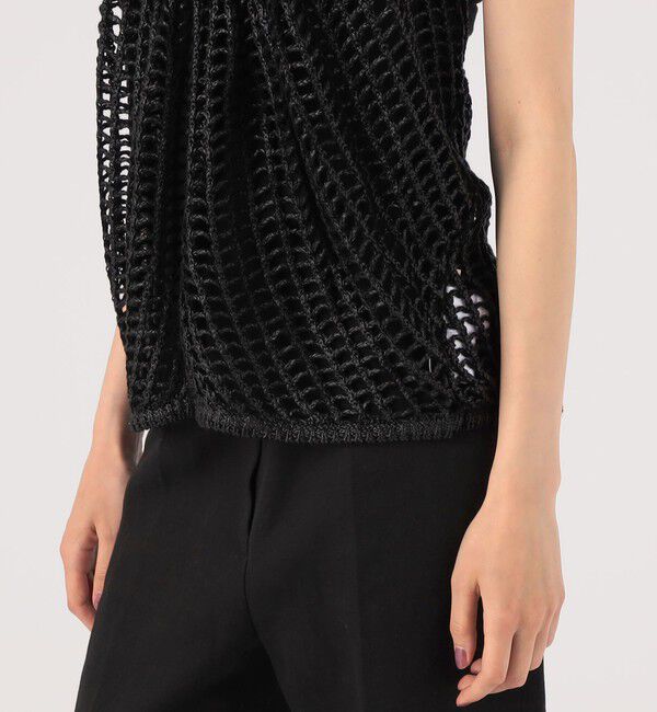 DES PRES「メッシュホイルプリント ホルターネックトップス」|キャミソール|