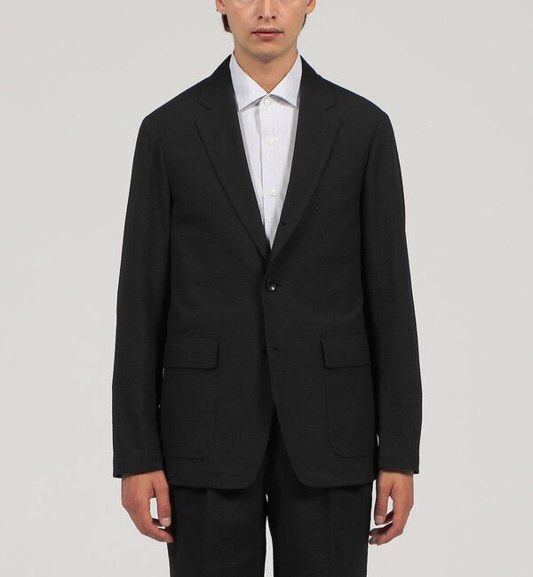 TOMORROWLAND MENS「コットンシアサッカー シングルブレステッド2Bジャケット」|テーラードジャケット|