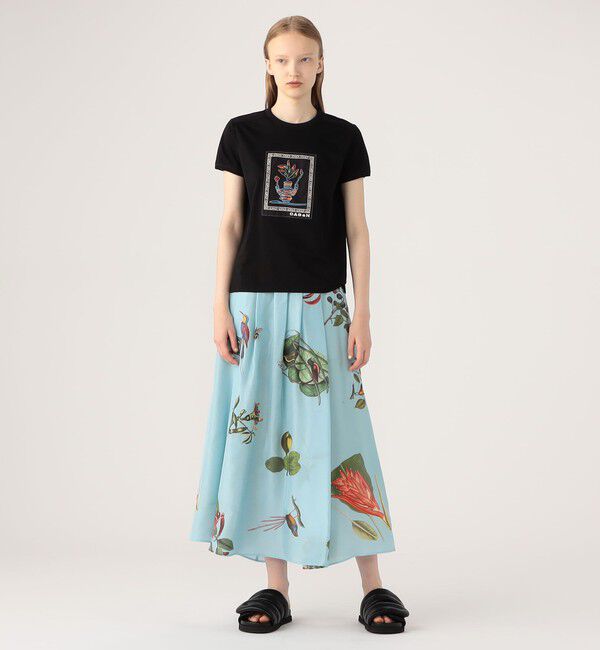 CABaN「スビンコットン アフリカンエンブロイダリーＴシャツ」|Tシャツ・カットソー|