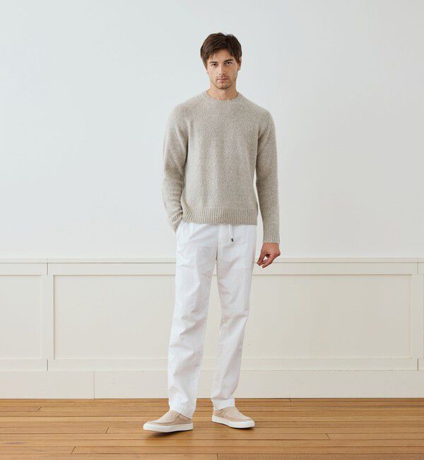 JAMES PERSE「ライトテクスチャードカシミヤ ラグランスリーブプルオーバー MLTC3705」|ニット・セーター|