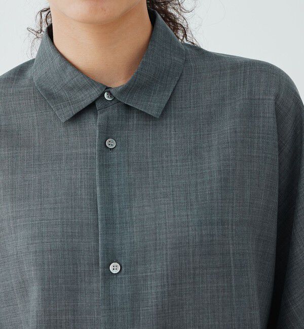 GALERIE VIE「エアリークレープ ワイドシャツ」|シャツ・ブラウス|