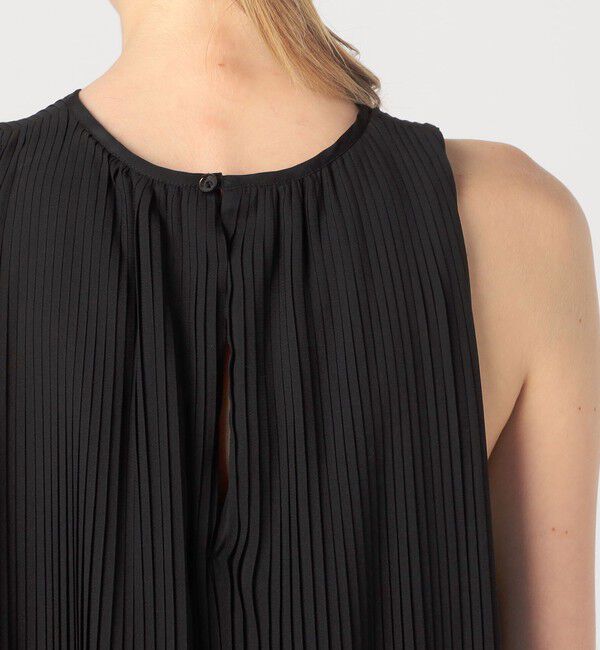 DES PRES「レースコンビプリーツ ノースリーブワンピース」|ワンピース|