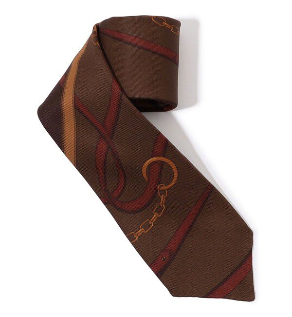 TOMORROWLAND GOODS「TOMORROWLAND シルクプリント ネクタイ」|ネクタイ・蝶ネクタイ|46 ブラウン系