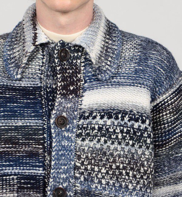 TOMORROWLAND MENS「TOMORROWLAND tricot ウール アクリル ニットブルゾン」|ニット・セーター|