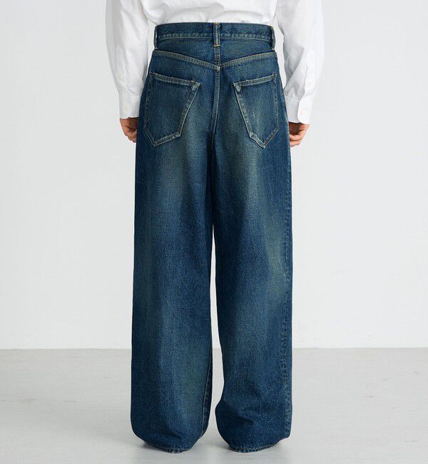 Edition「ブルーデニム バギーパンツ」|デニム|
