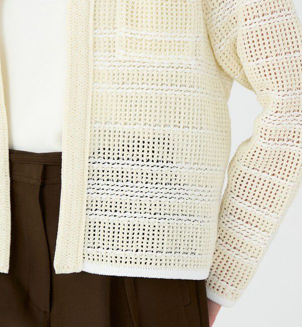 Ballsey「ドライコットン クルーネックカーディガン」|カーディガン|