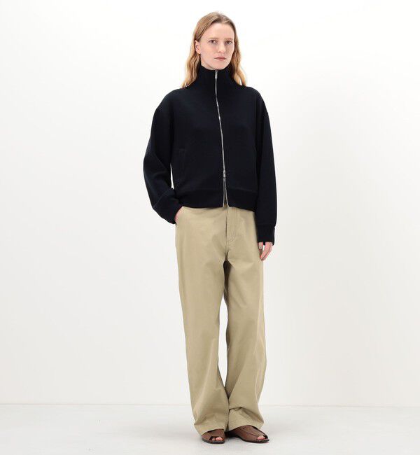 GALERIE VIE「コットンスピニングウール トラックジャケット」|ブルゾン・スタジャン|