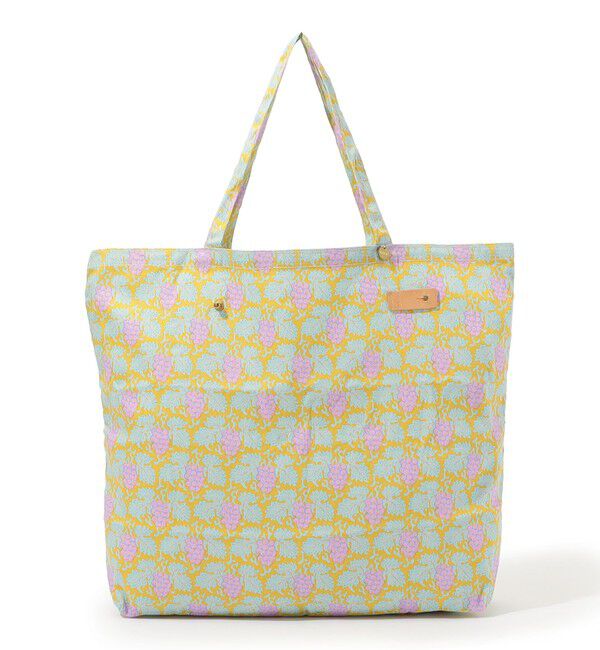 SOULEIADO「SOULEIADO コットンオックス ポケッタブルトートバッグ」|エコバッグ|22 イエロー系