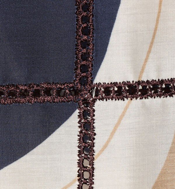 TOMORROWLAND collection「アイレットウェーブプリント チュチュブラウス」|シャツ・ブラウス|