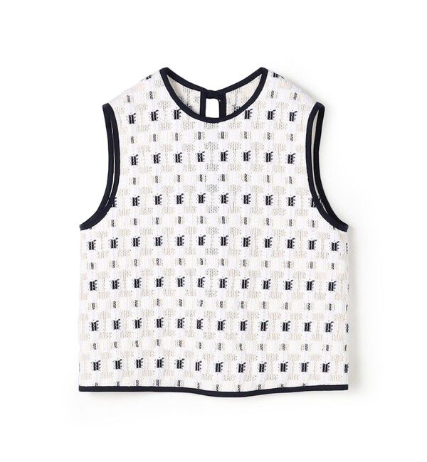 TOMORROWLAND collection「ブロックトリコット フロンタブルトップス」|その他|12 ホワイト系