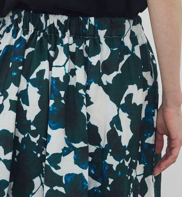 TOMORROWLAND GOODS「WRITEWELL Prism-mineral アシンメトリー ギャザースカート」|フレア|