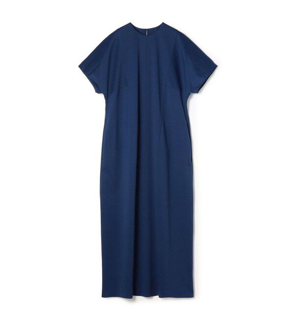 Ballsey「スムースポンチ ラウンドスリーブワンピース」|ワンピース|67 ブルー