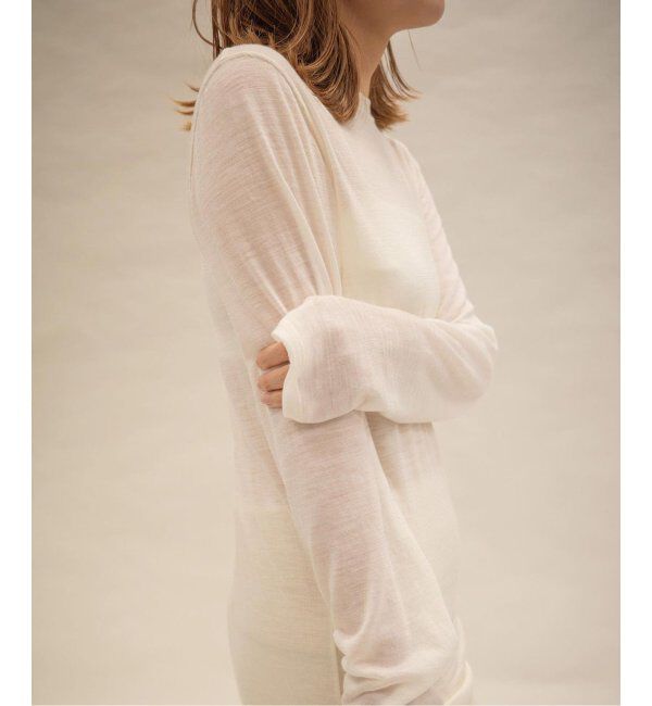 EMILYWEEK「スーパーウール クルーネックシアープルオーバー」|Tシャツ・カットソー|