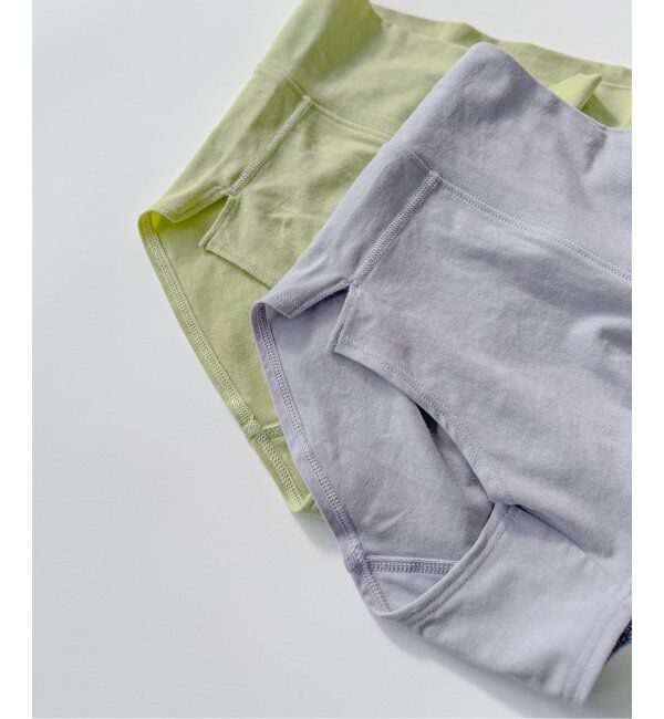 EMILYWEEK「【NEUTRAL】オーガニックコットン混カバレッジショーツ（グリーン、パープル）」|インナー|