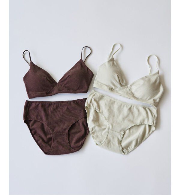 EMILYWEEK「【RESET】オーガニックコットン混 ショーツ（ブラウン、ミント）」|インナー|