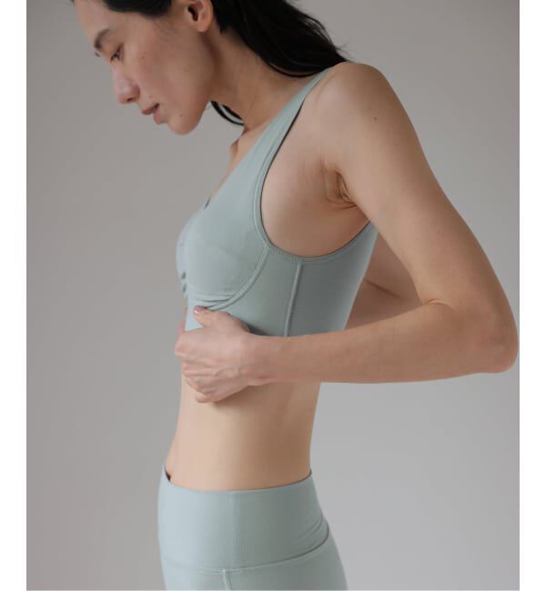 EMILYWEEK「【NEUTRAL】オーガニックコットン混カバレッジブラ（サックス）」|インナー|