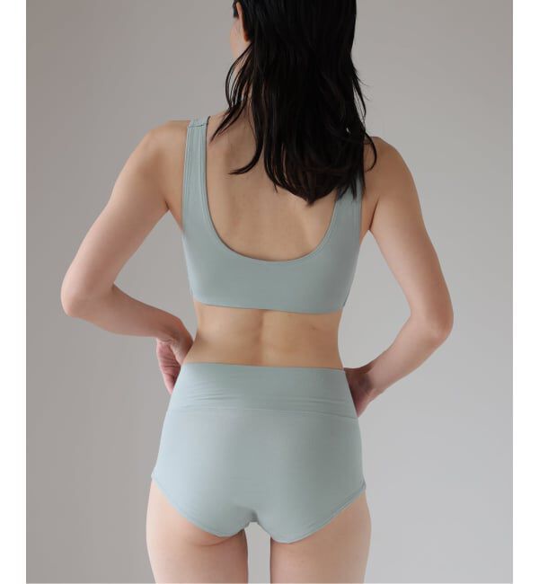 EMILYWEEK「【NEUTRAL】オーガニックコットン混カバレッジブラ（サックス）」|インナー|