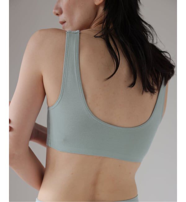 EMILYWEEK「【NEUTRAL】オーガニックコットン混カバレッジブラ（サックス）」|インナー|