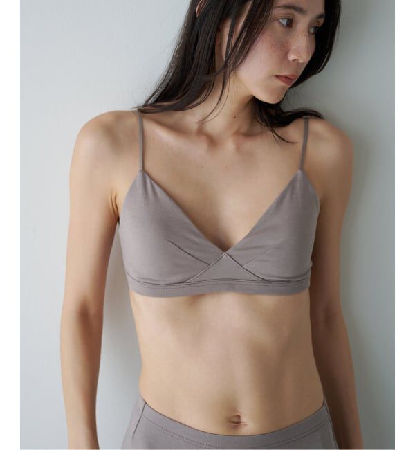 EMILYWEEK「【RESET】オーガニックコットン混 ブラ（グレージュ、パープル）」|インナー|