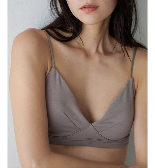 EMILYWEEK「【RESET】オーガニックコットン混 ブラ（グレージュ、パープル）」|インナー|
