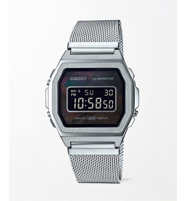 HIROB「Web限定 CASIO PREMIUM A1000M-1BJF」|腕時計|シルバー