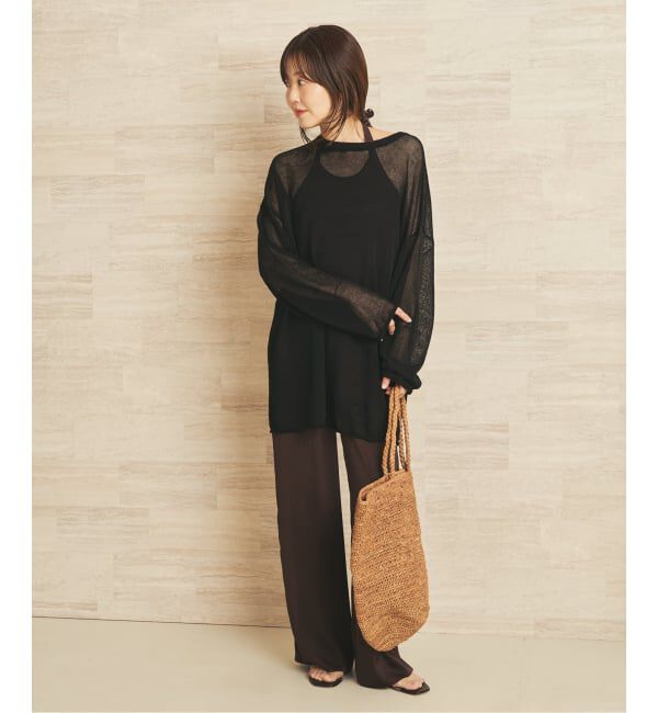 Plage「Linen/ny long プルオーバー」|ニット・セーター|