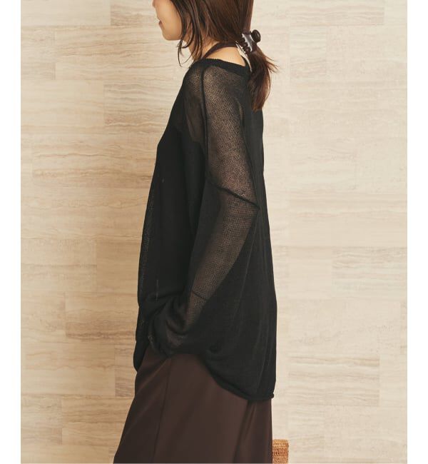 Plage「Linen/ny long プルオーバー」|ニット・セーター|