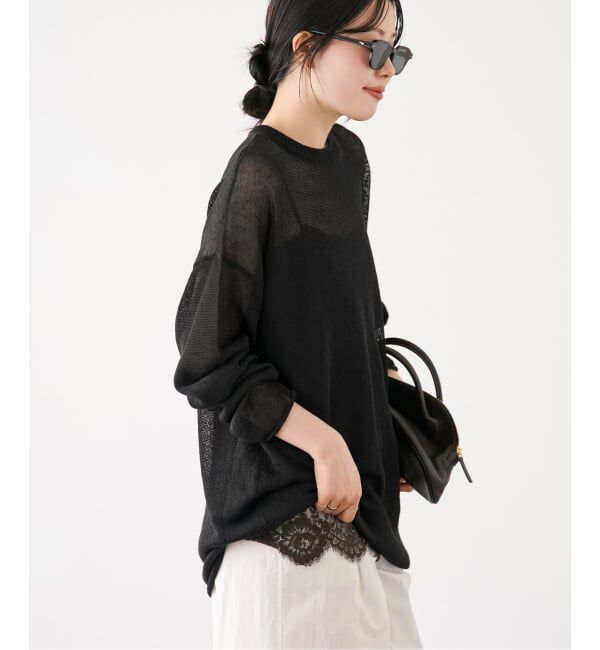 Plage「Linen/ny long プルオーバー」|ニット・セーター|