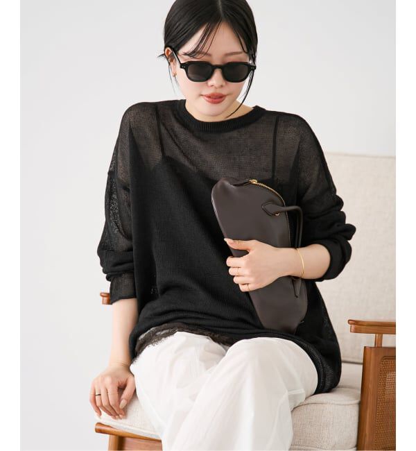Plage「Linen/ny long プルオーバー」|ニット・セーター|