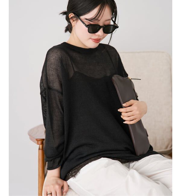 Plage「Linen/ny long プルオーバー」|ニット・セーター|