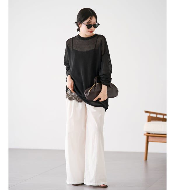 Plage「Linen/ny long プルオーバー」|ニット・セーター|