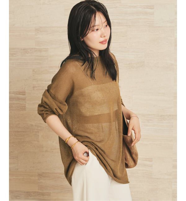 Plage「Linen/ny long プルオーバー」|ニット・セーター|